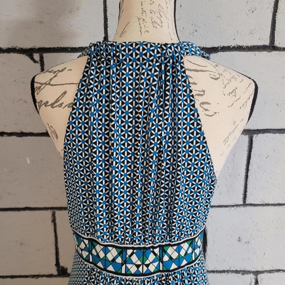 Bundle Sale! Max Studio Blue Patterned Halter Dre… - image 8
